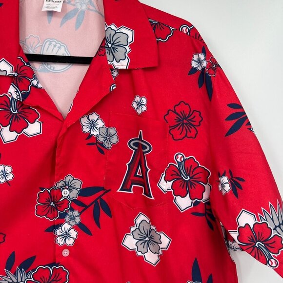 Angels baseball hawaiian button up shirt Promotion item from Stadium Game - Picture 2 of 8